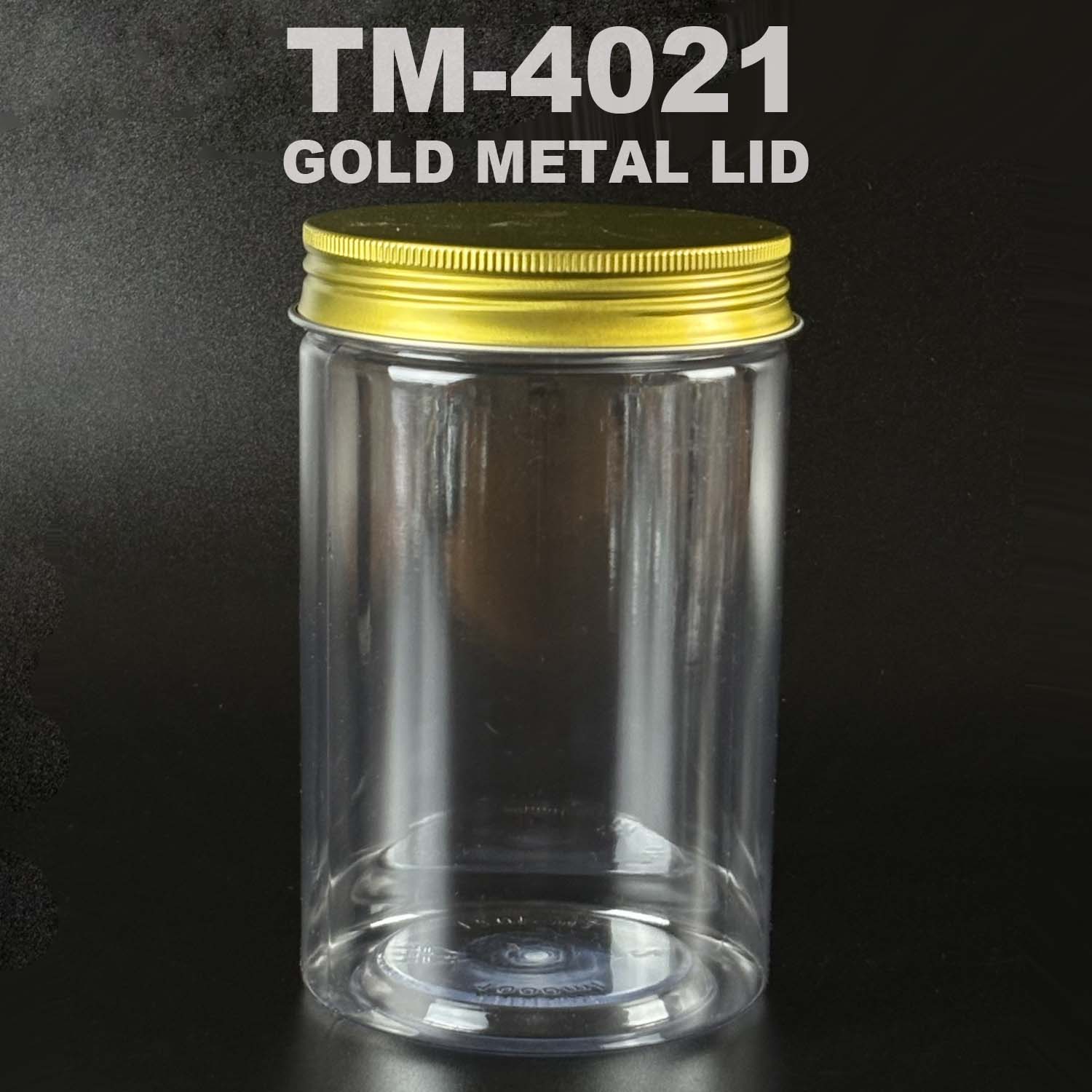 pet bottle 1000ml with gold metal lid