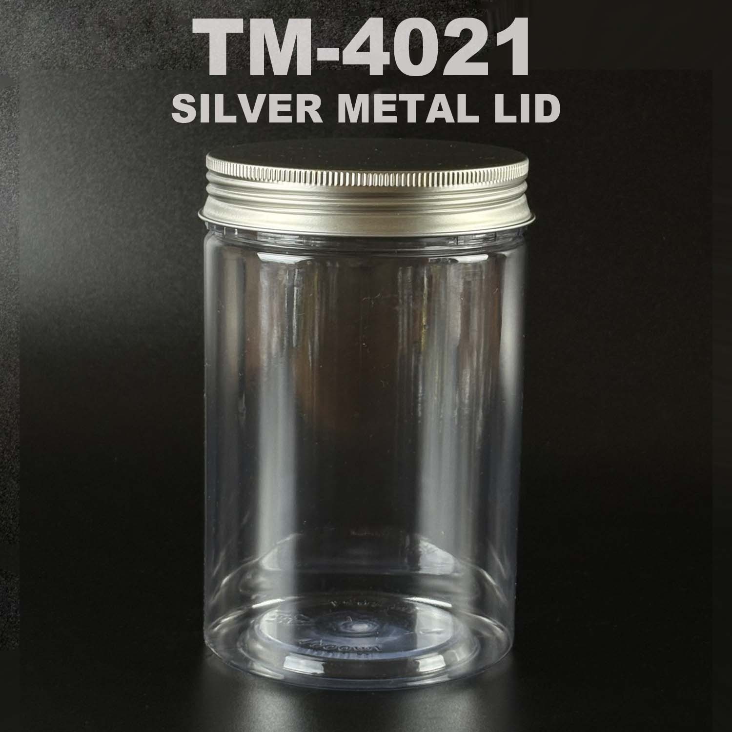 pet bottle 1000ml with silver metal lid