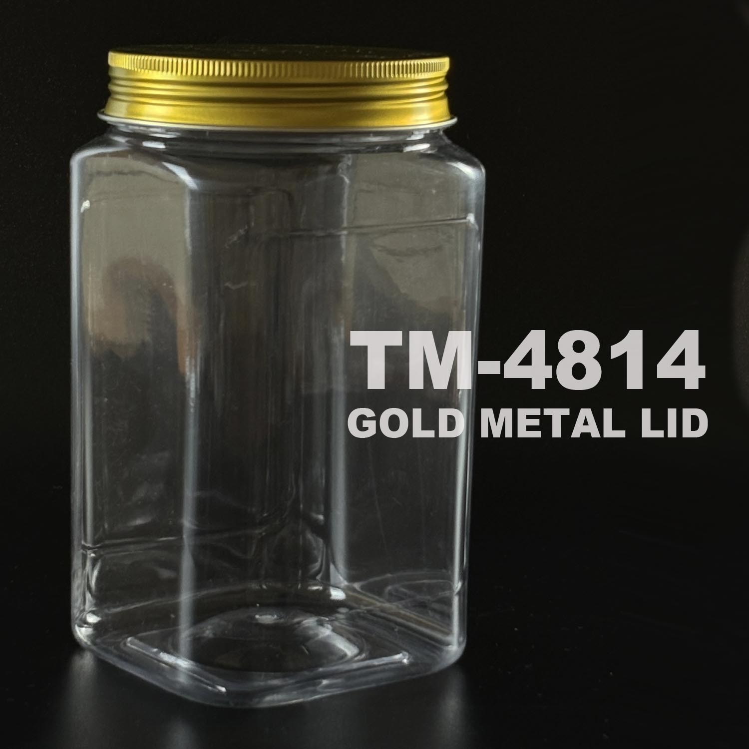 PET BOTTLE 1400ml with gold metal lid
