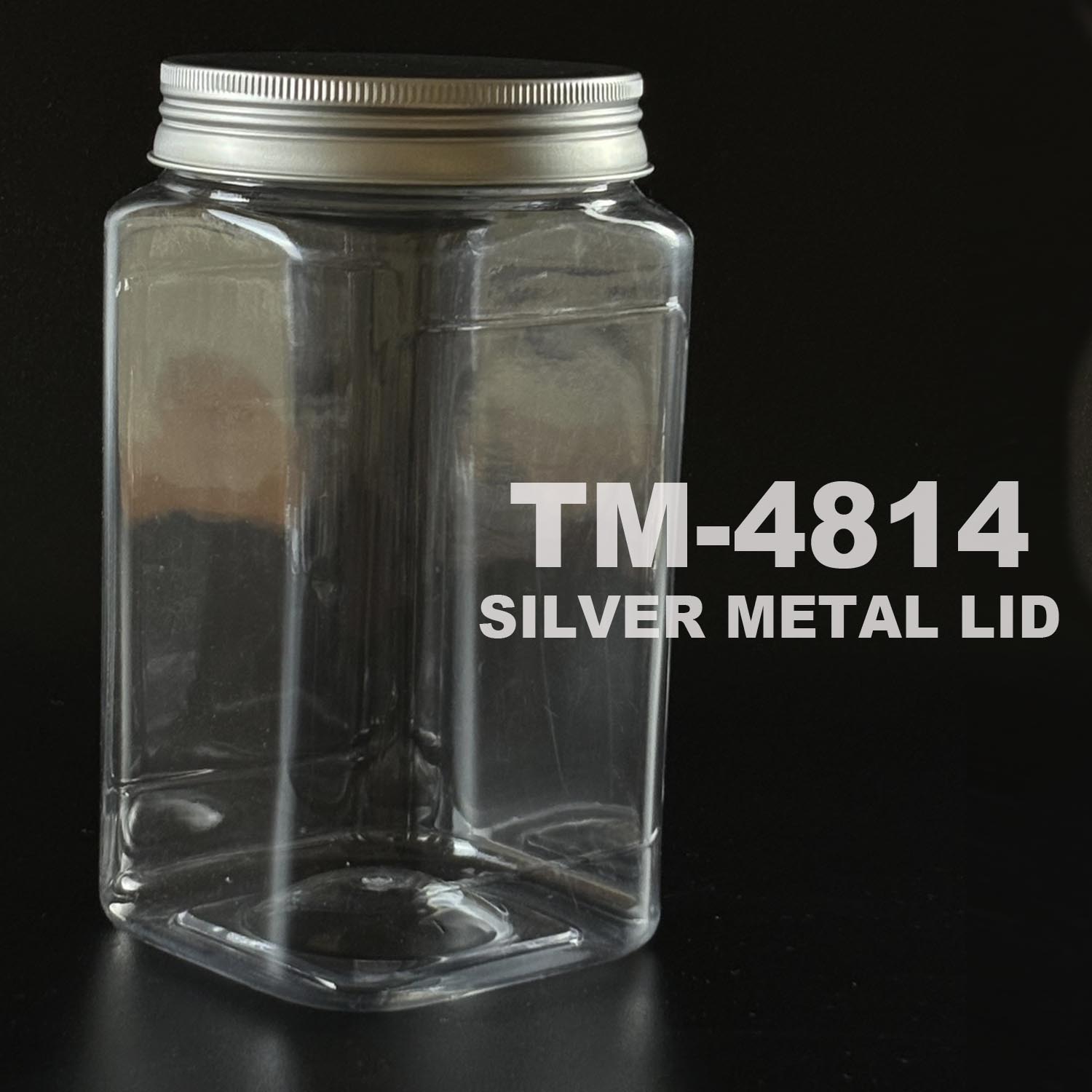PET BOTTLE 1400ml with silver metal lid