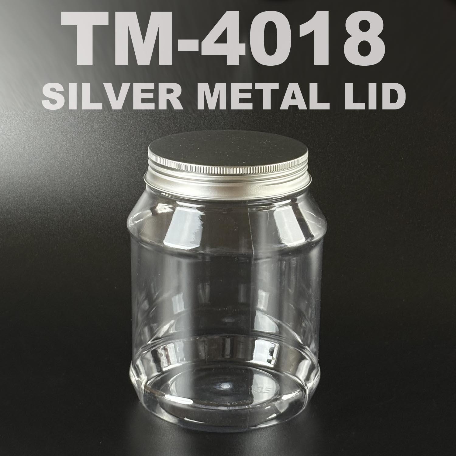 pet bottle 1500ml with silver metal lid