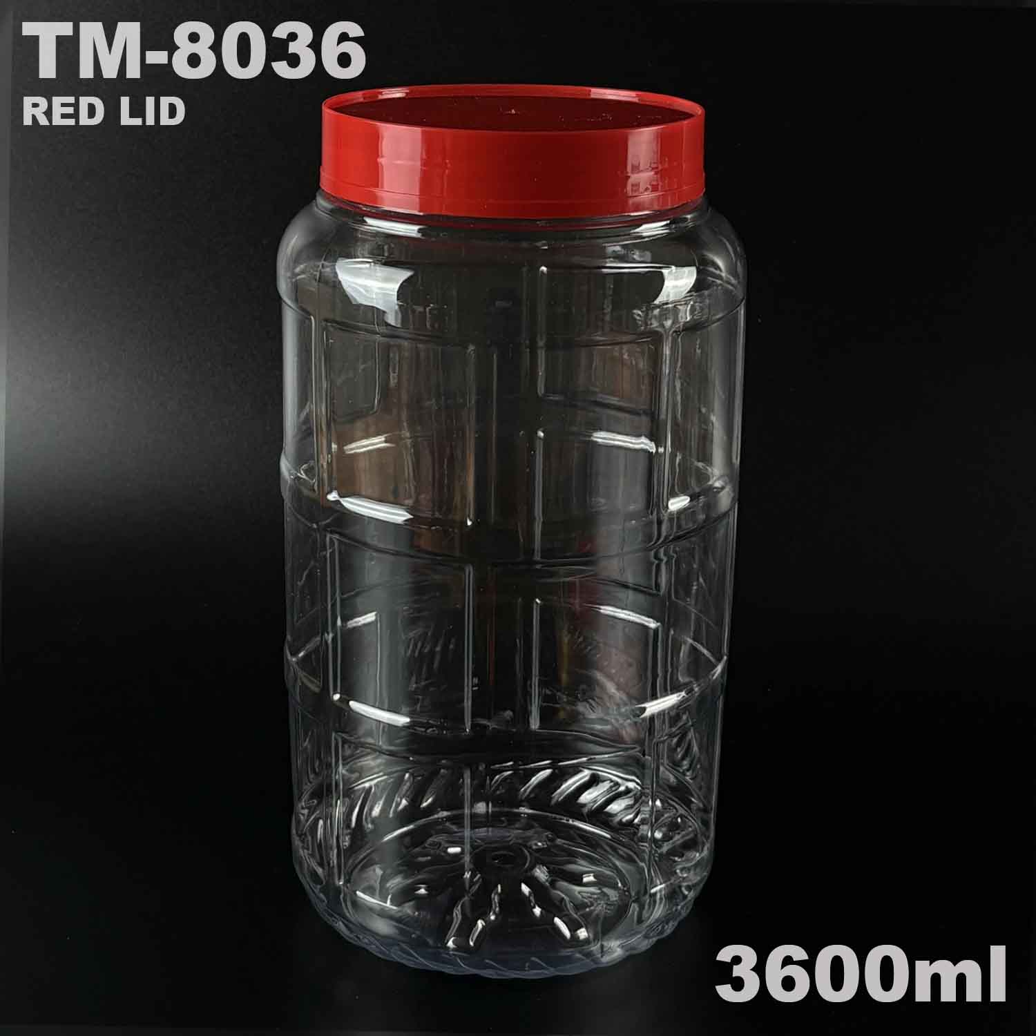 pet bottle 3600 ml with lid for muruku deepavali snack packing