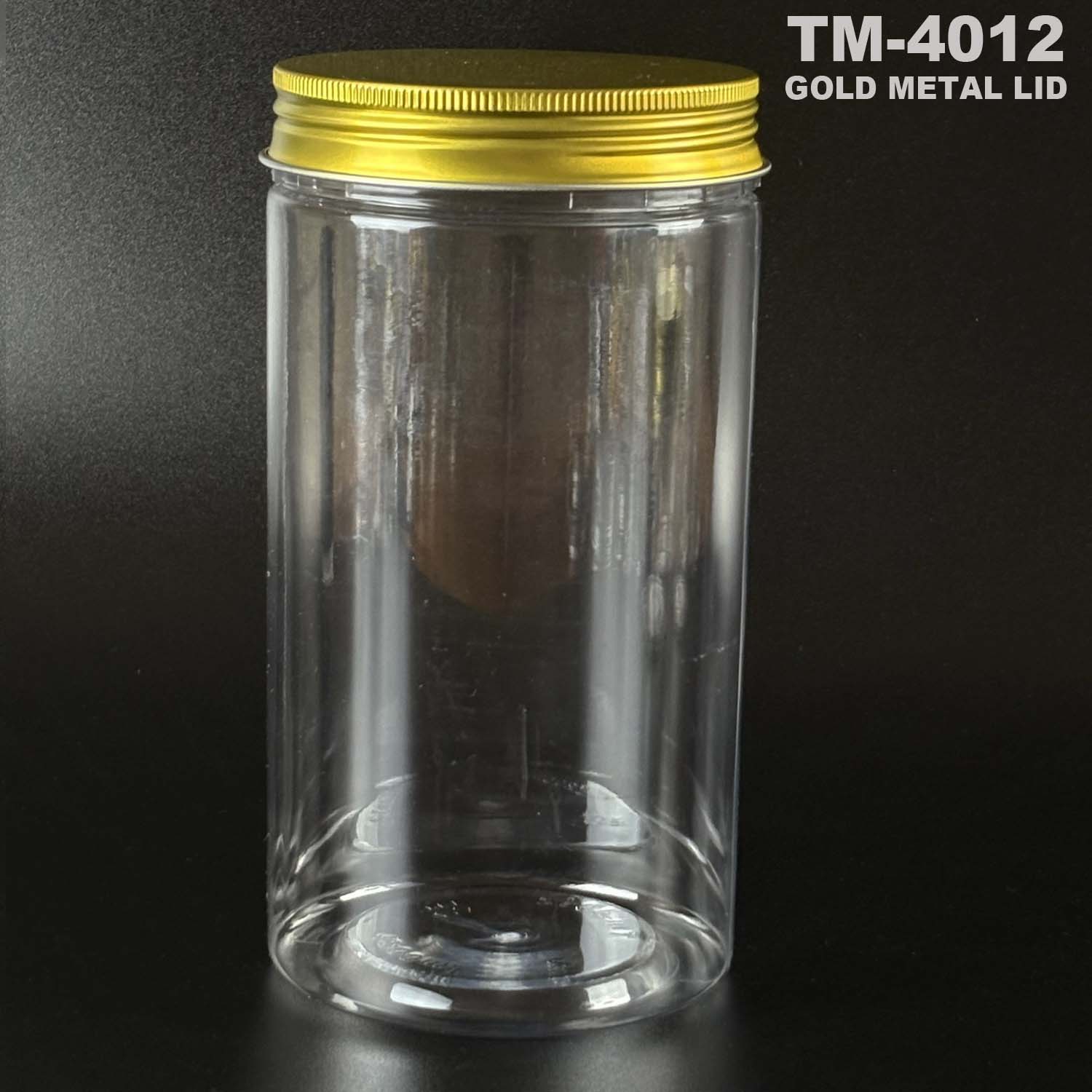 pet bottle 1200ml with Gold metal lid