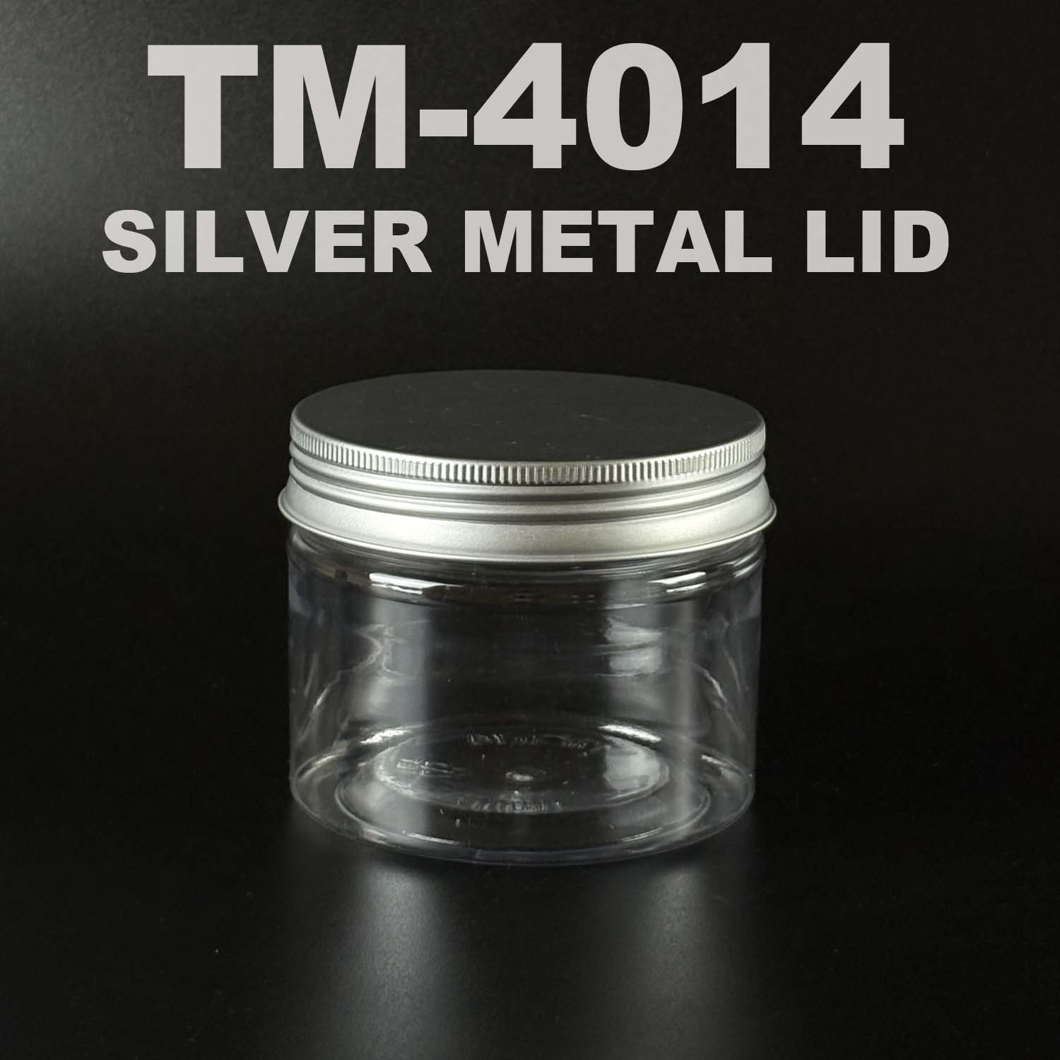 PET BOTTLE 400ml with silver METAL lid