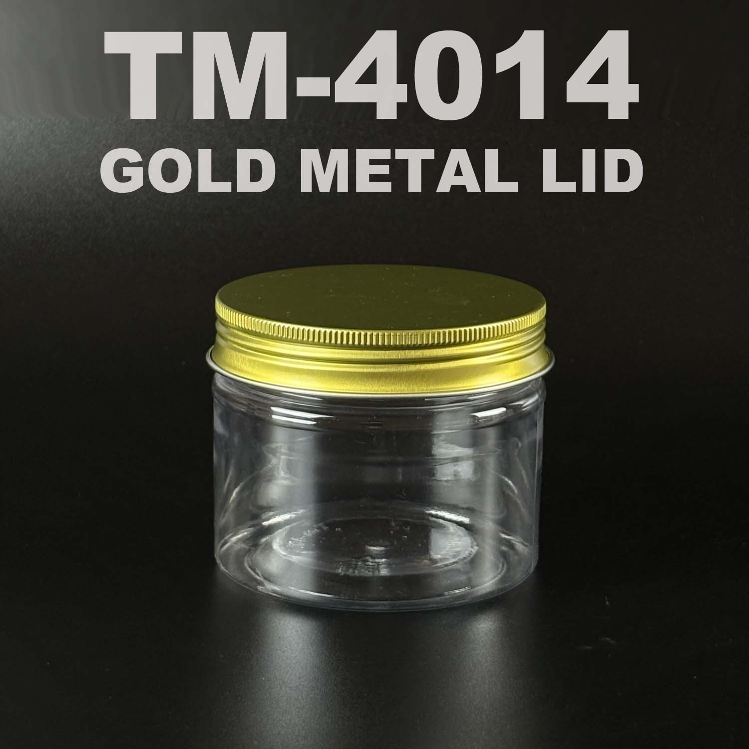 PET BOTTLE 400ml with GOLD METAL lid