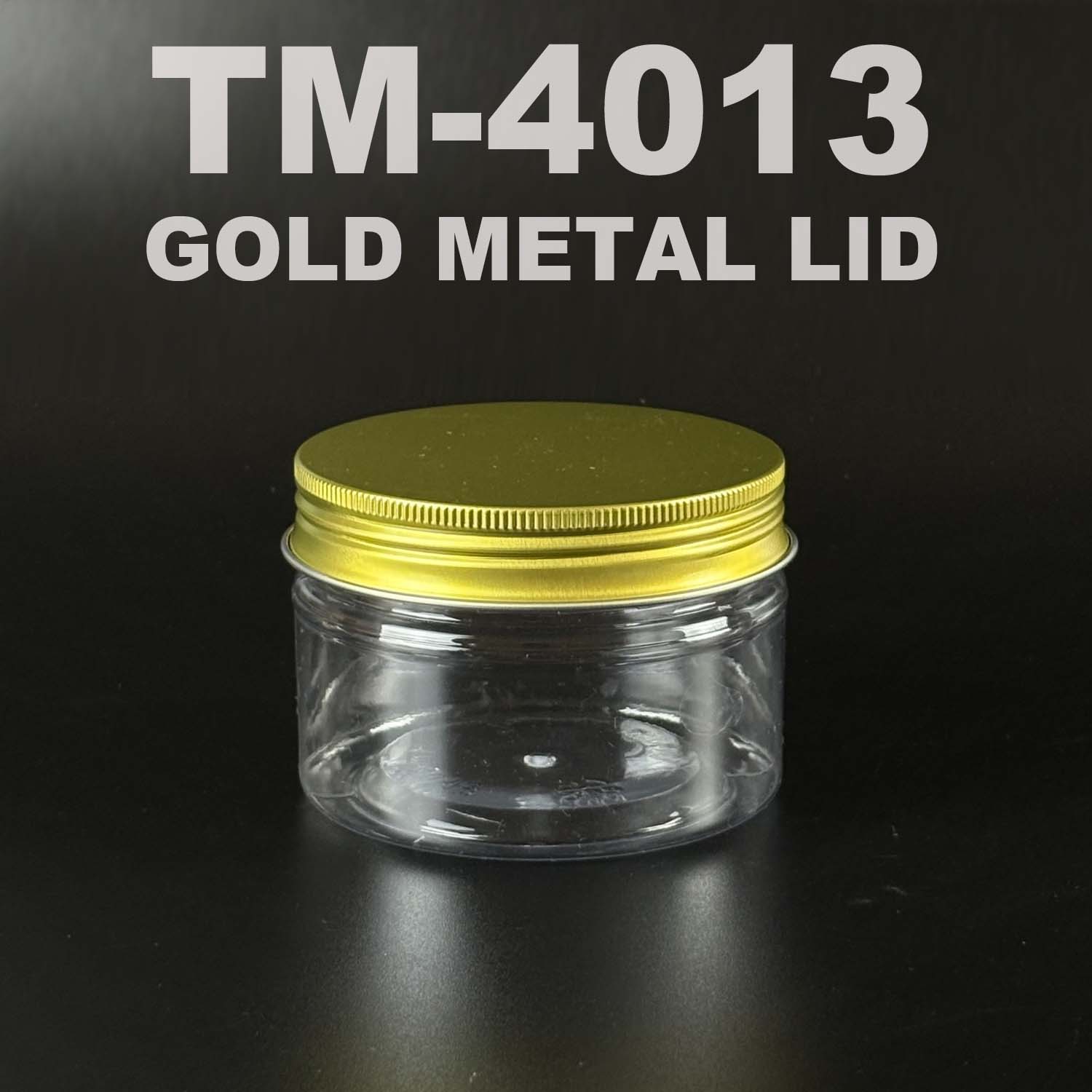 pet bottle 300 ml with GOLD METAL LID