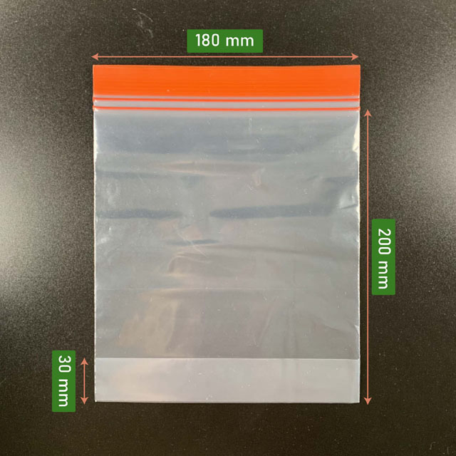 pe bag with double ZIP LOCK