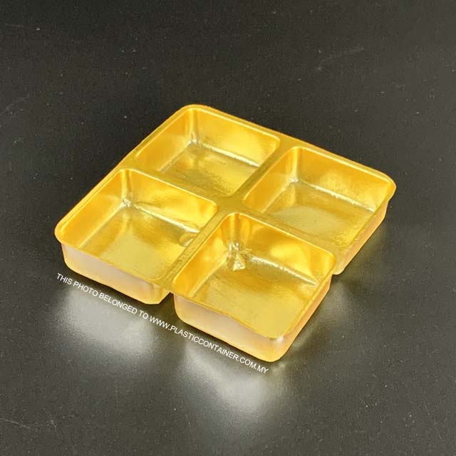 gold tray with 4 cavities in kuala lumpur