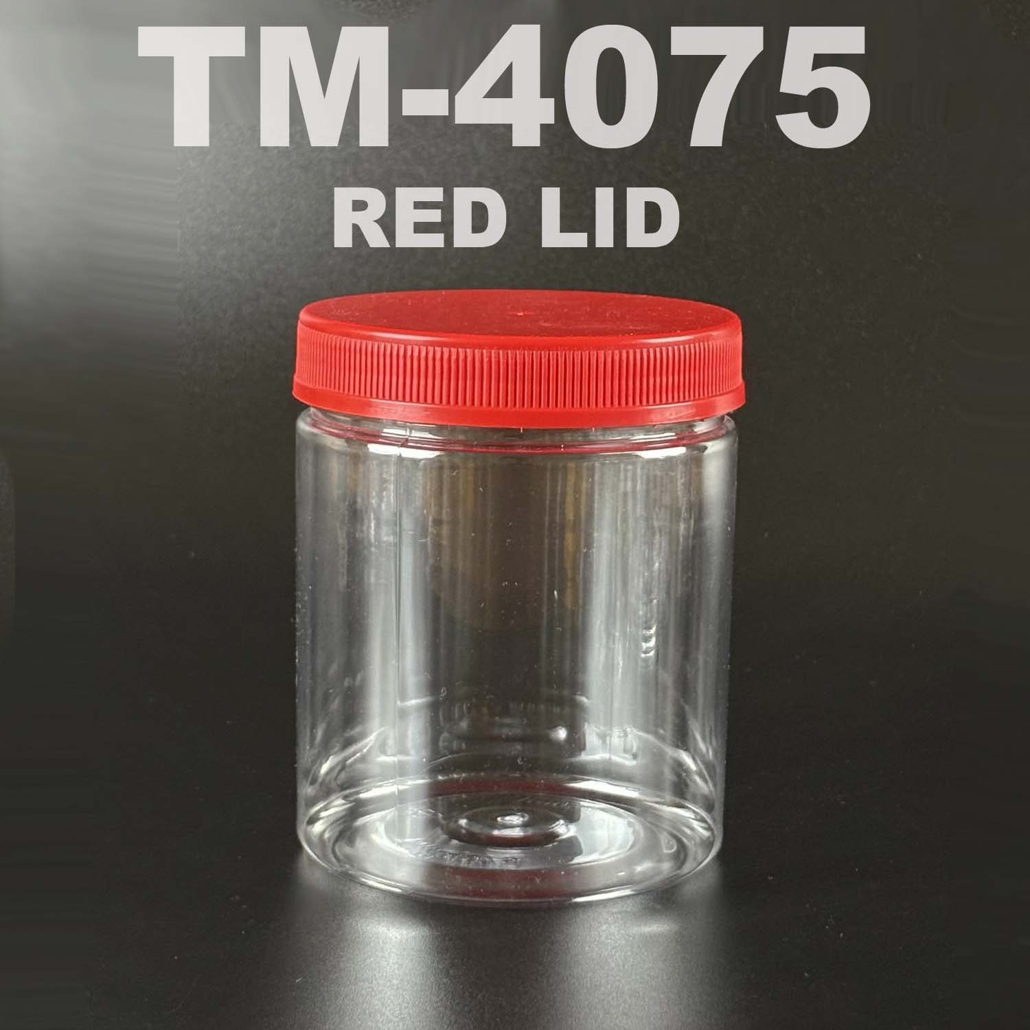 PET BOTTLE 750ml with red lid