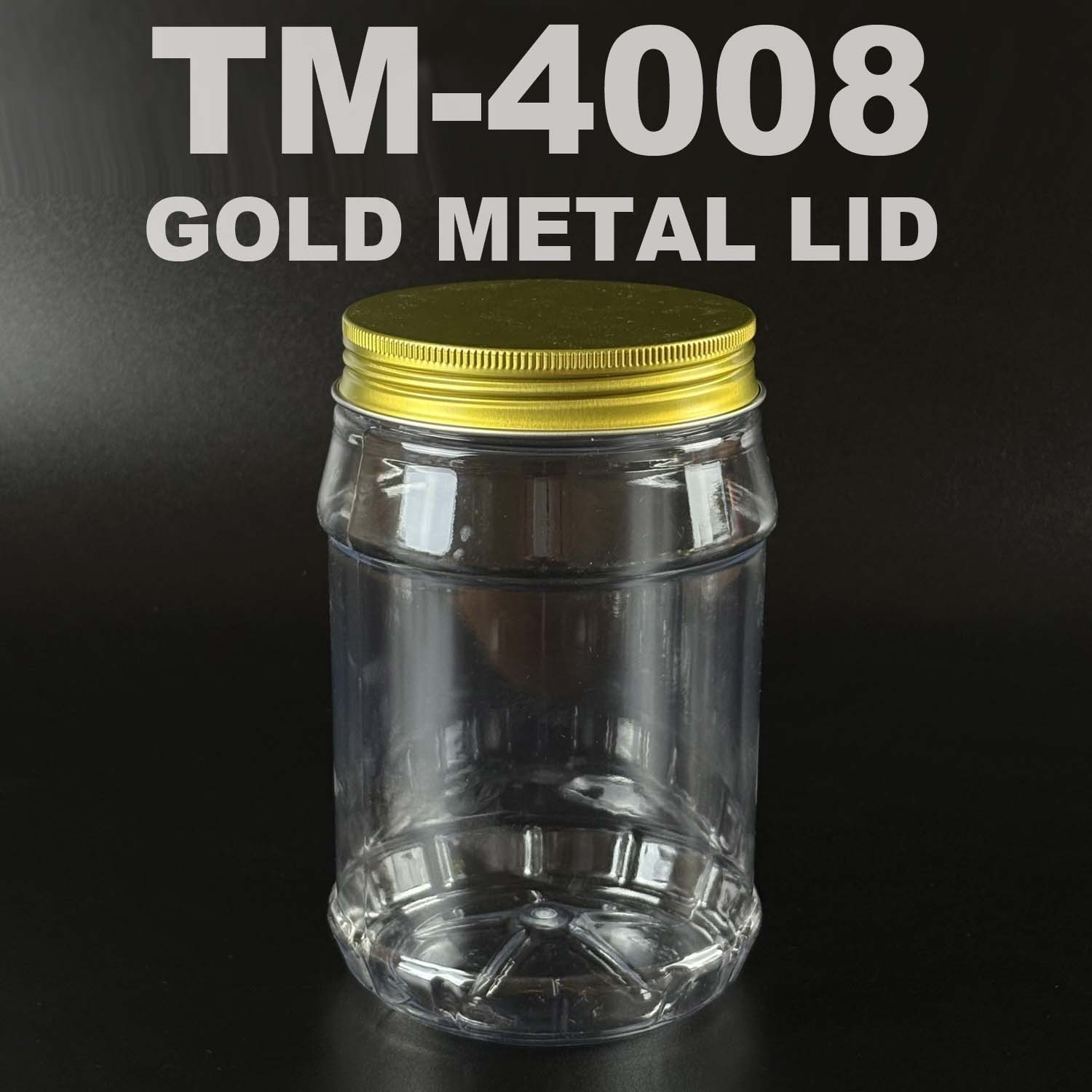 PET BOTTLE 1200ml with gold metal lid