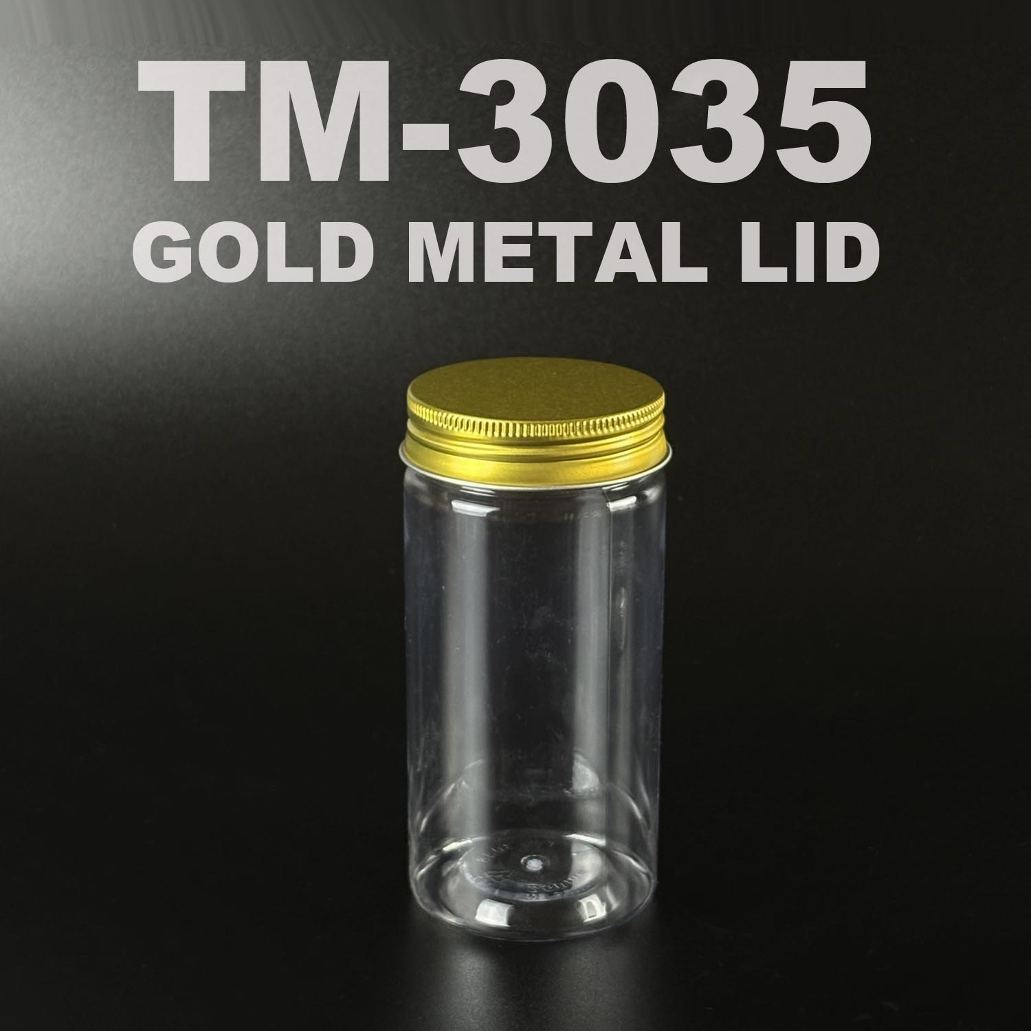 pet bottle 350ml with gold metal lid