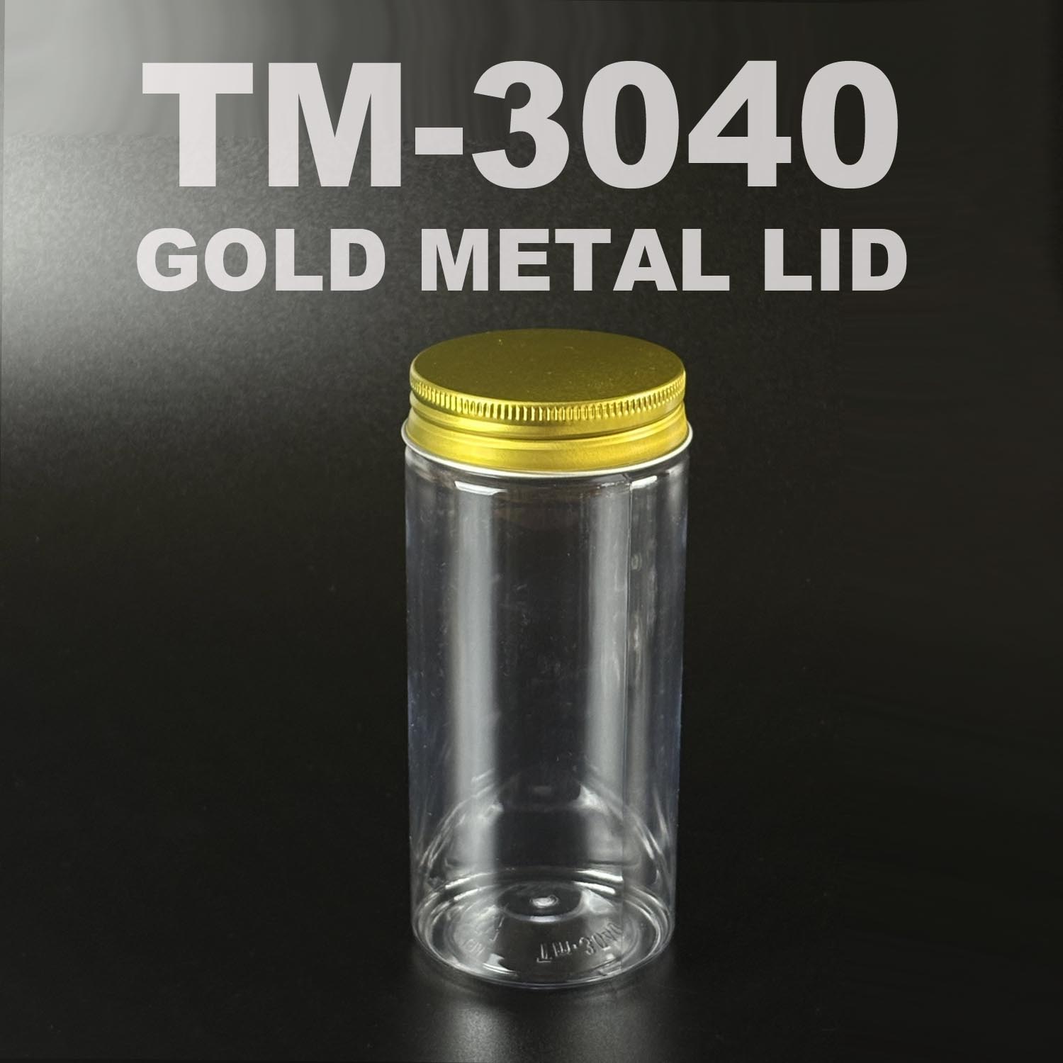 pet bottle 400ml with GOLD METAL lid