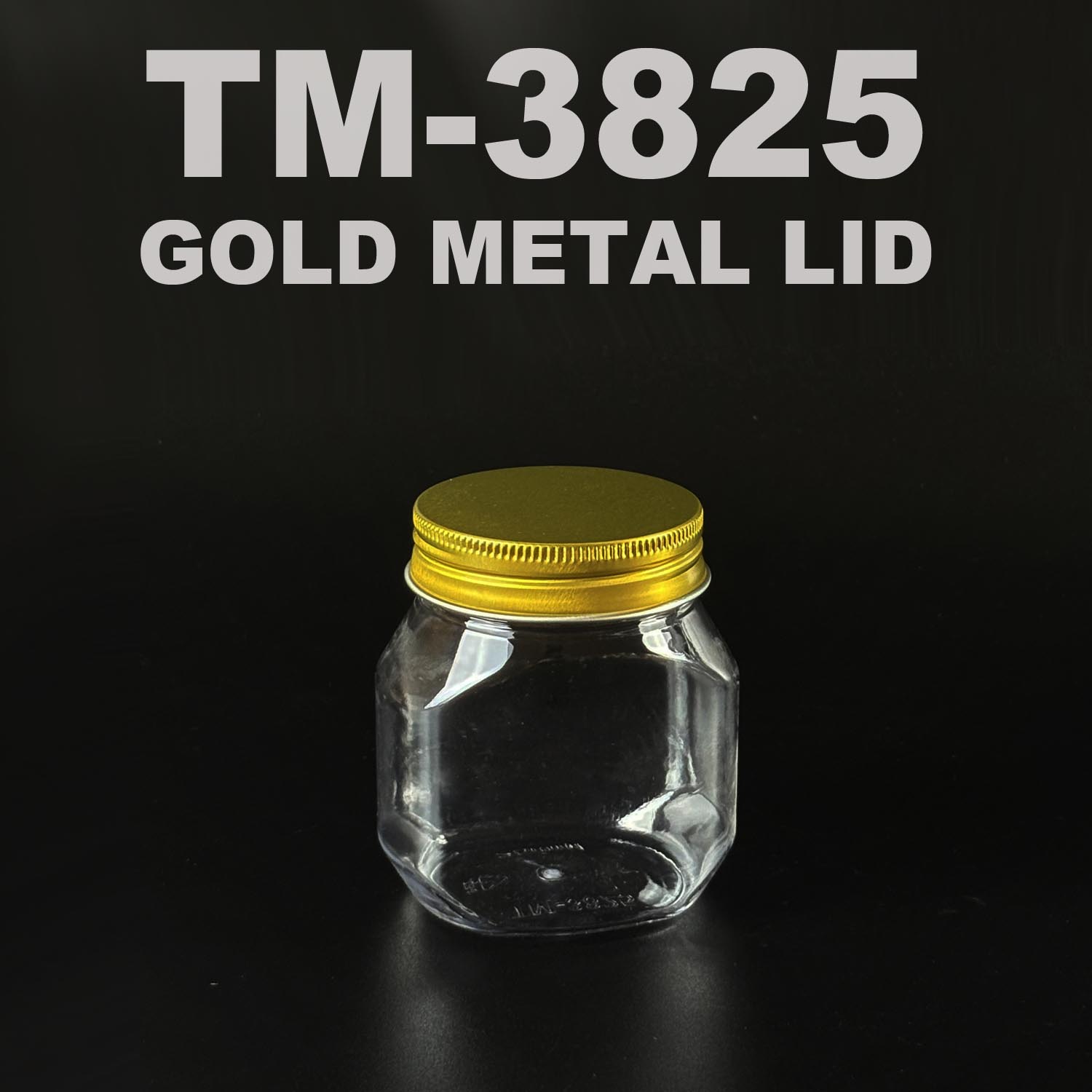 pet bottle 250ml with gold metal lid