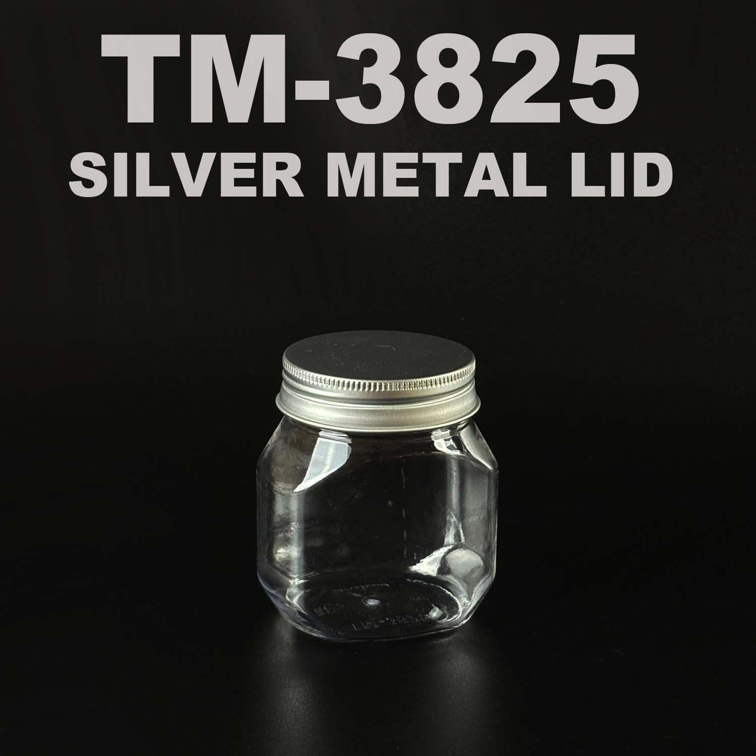 pet bottle 250ml with silver metal lid