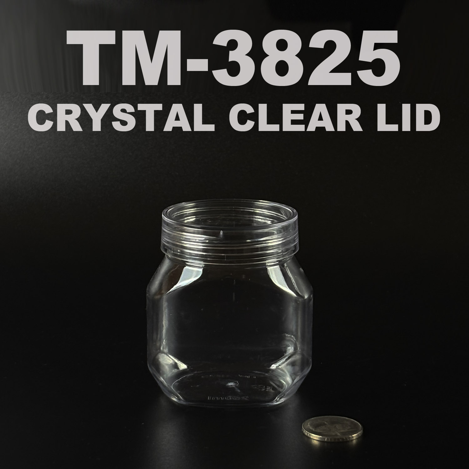 pet bottle 250ml with crystal clear lid