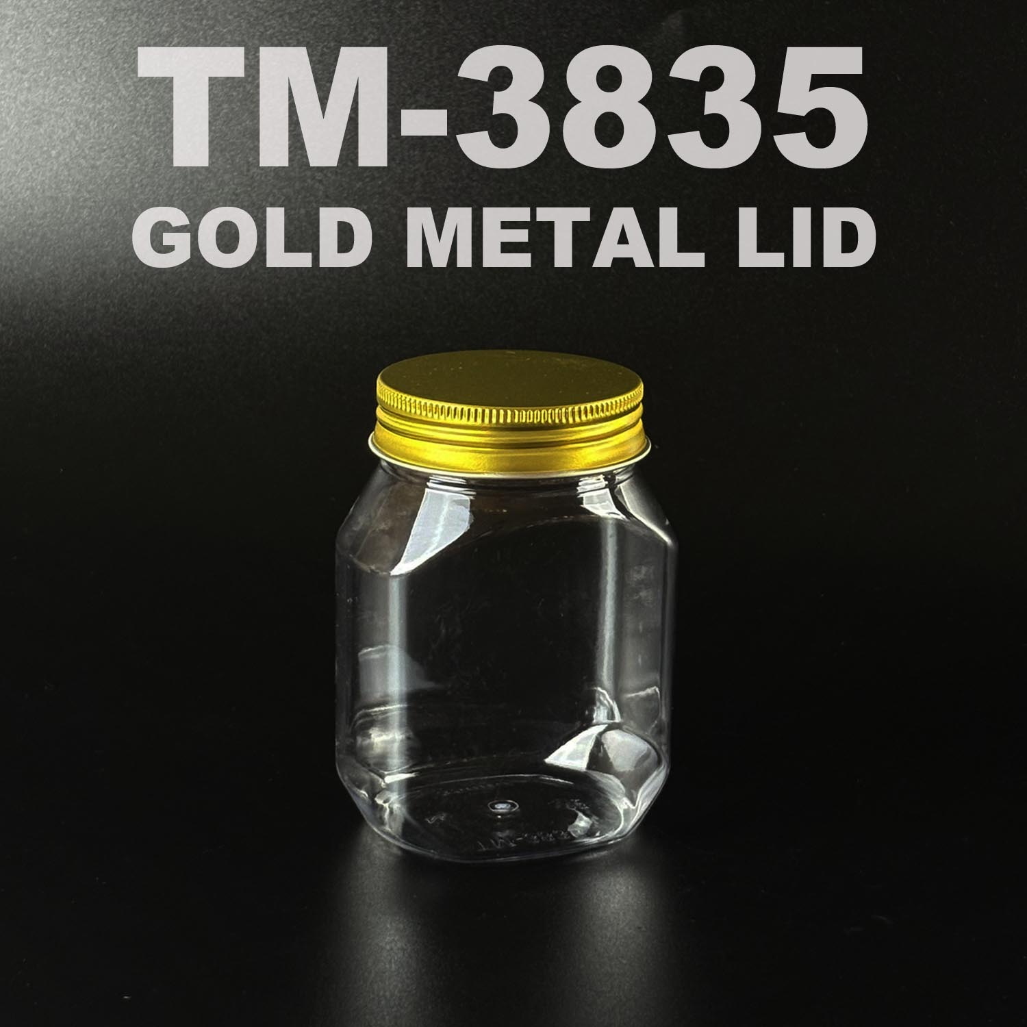 pet bottle 350ML with gold metal lid