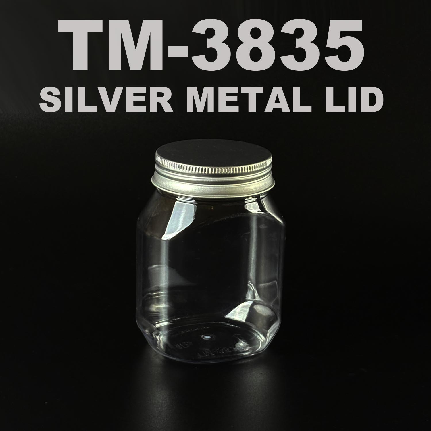 pet bottle 350ML with silver metal lid
