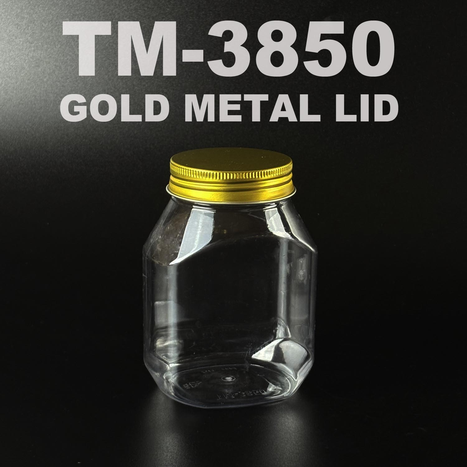pet bottle 500ml with gold metal lid