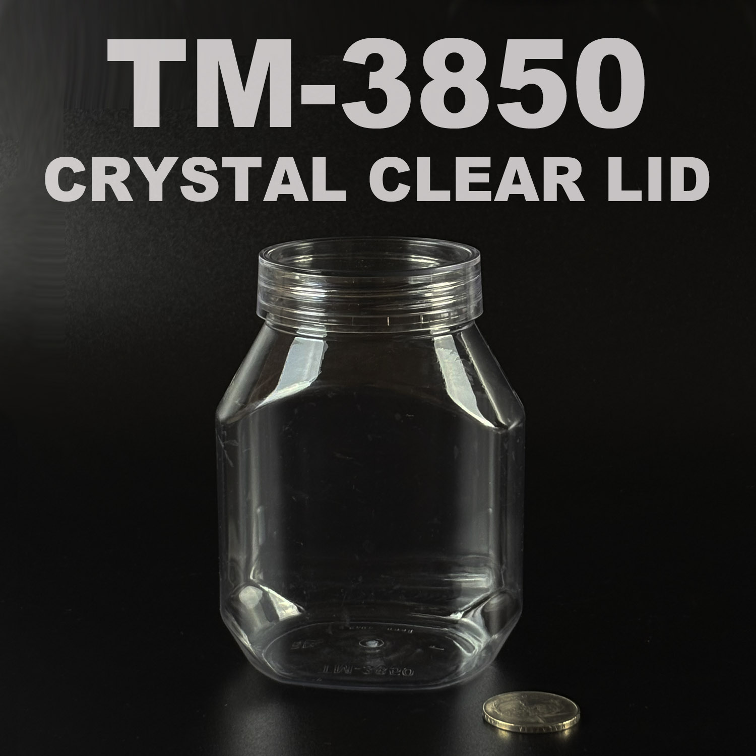 pet bottle with crystal clear lid 500ml