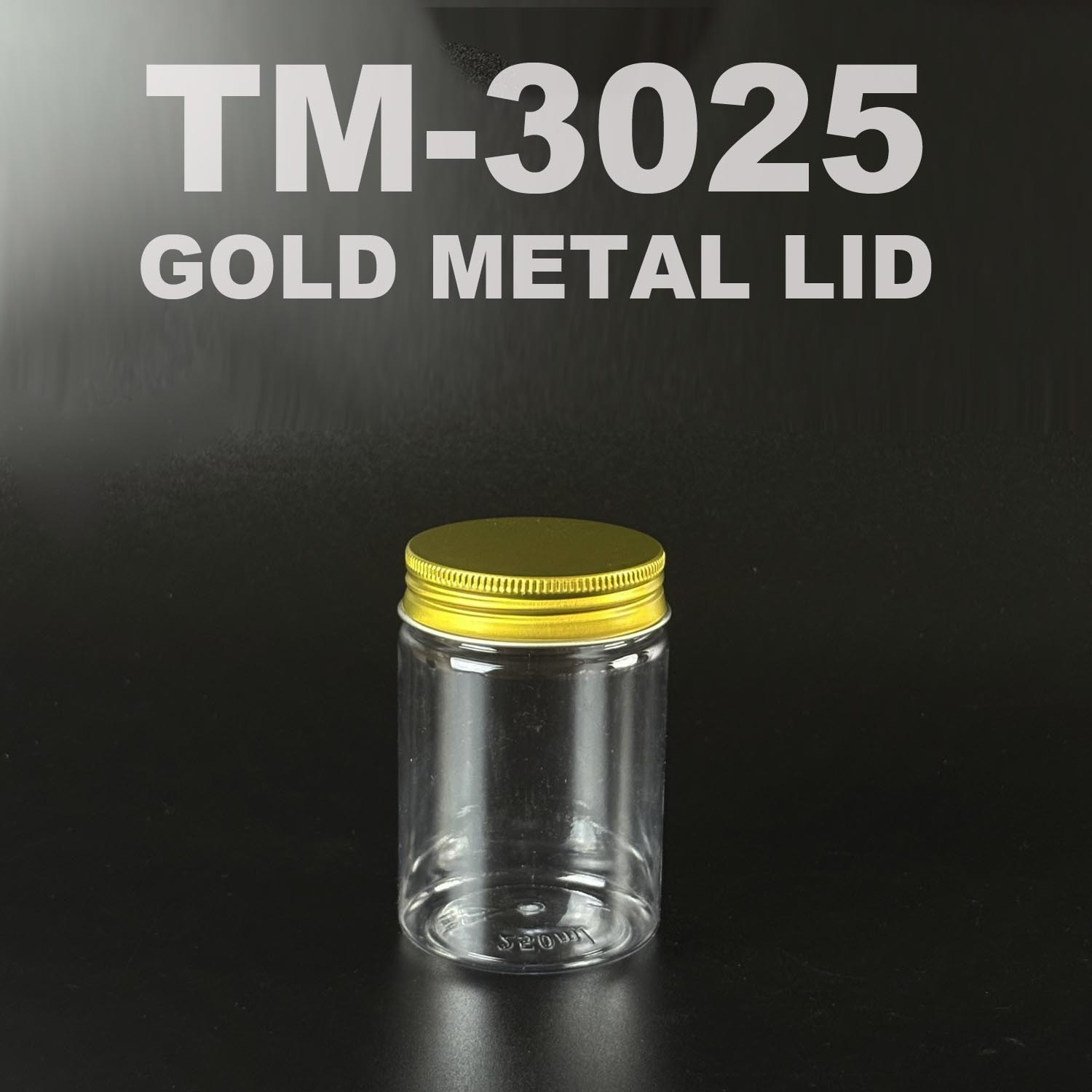 pet bottle 250ml with gold metal lid