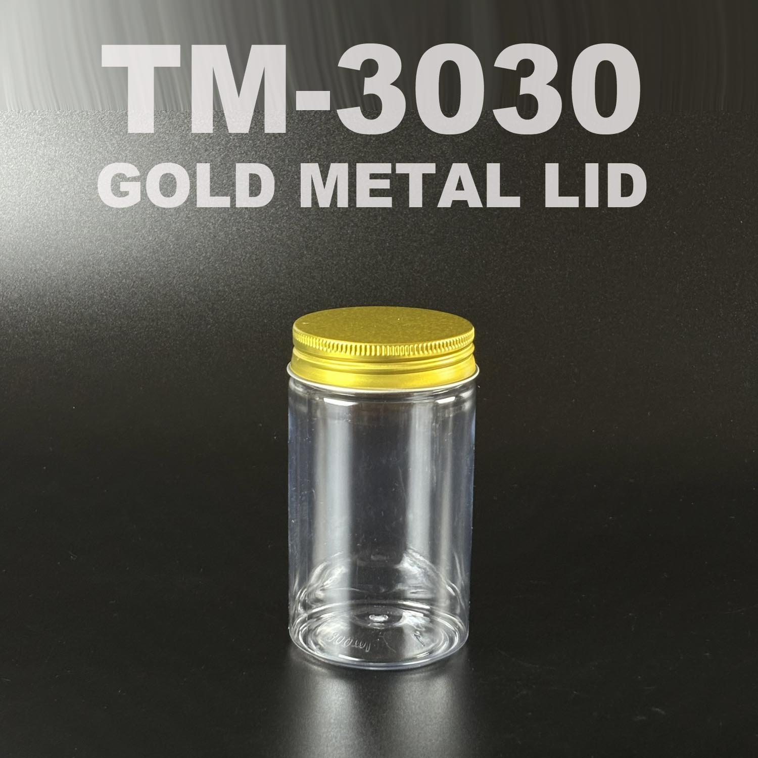 pet bottle 300ml with gold metal lid