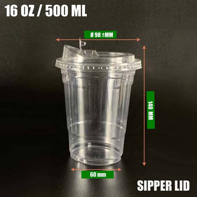 16 oz with sipper lid