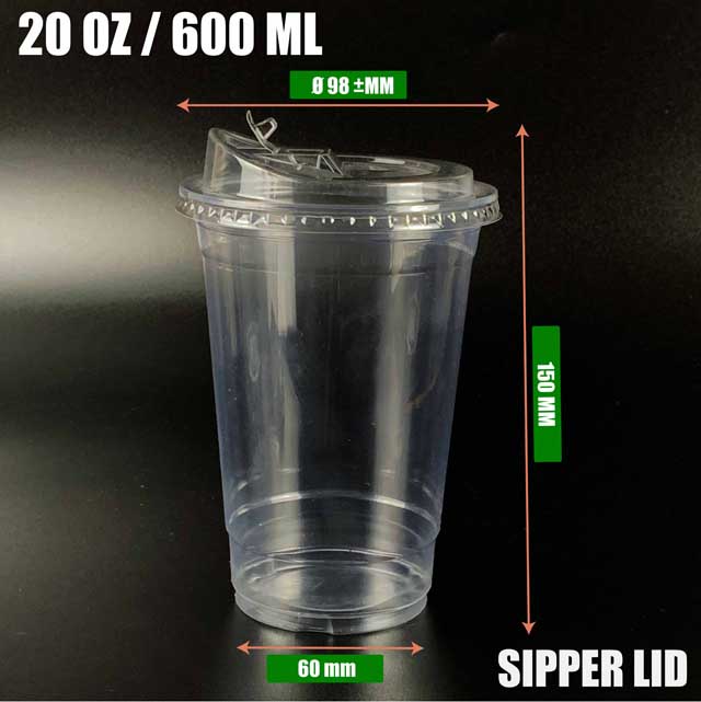 20oz with sipper lid