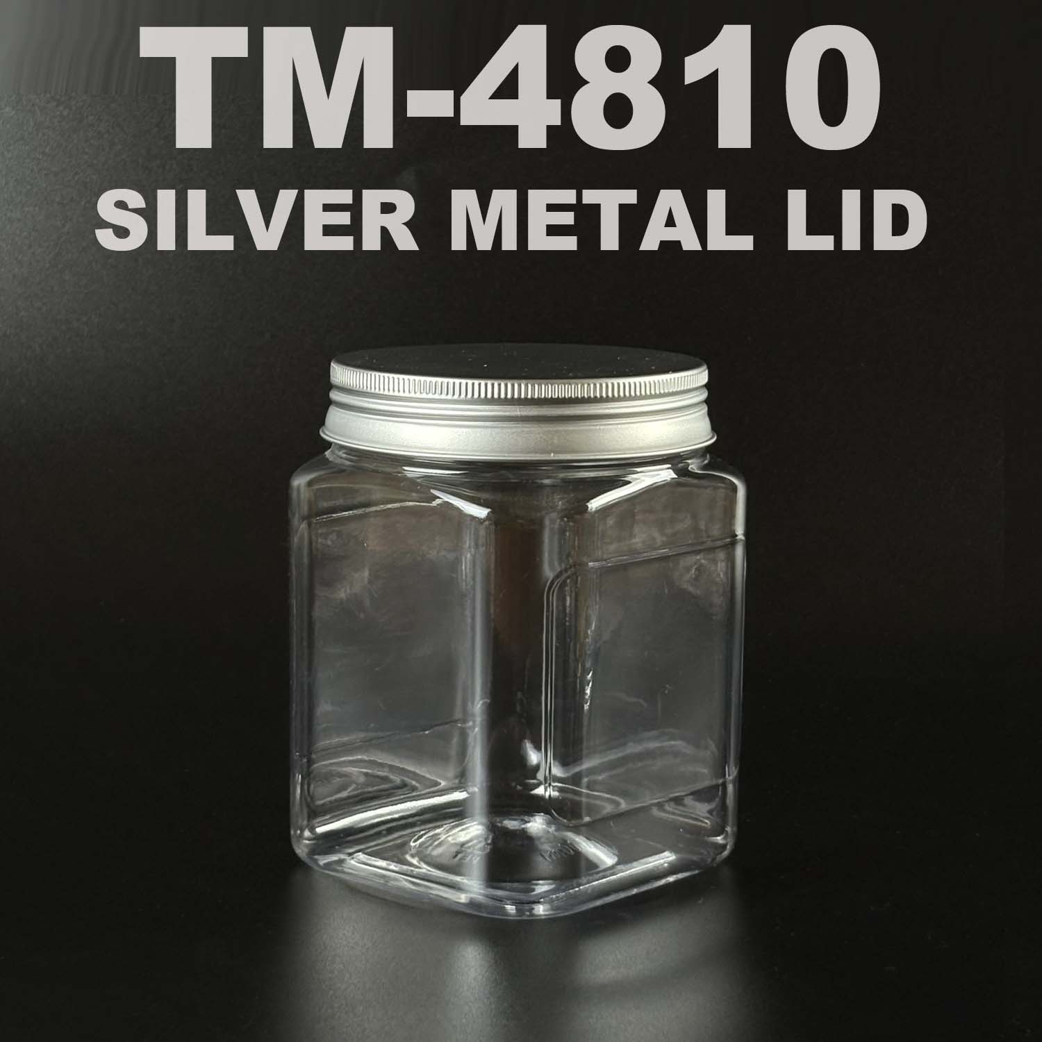 PET BOTTLE 1000ml with silver metal lid