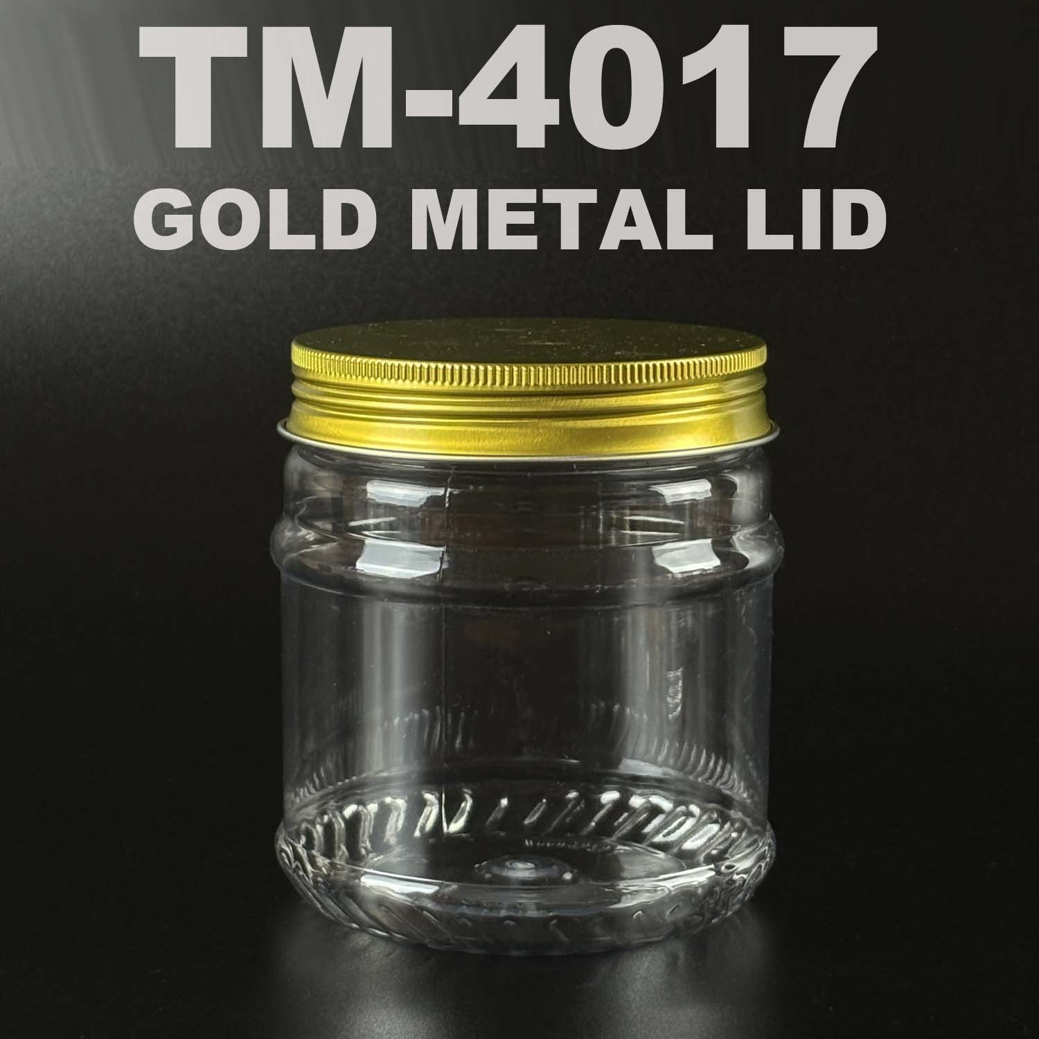PET BOTTLE 750ml with gold metal lid