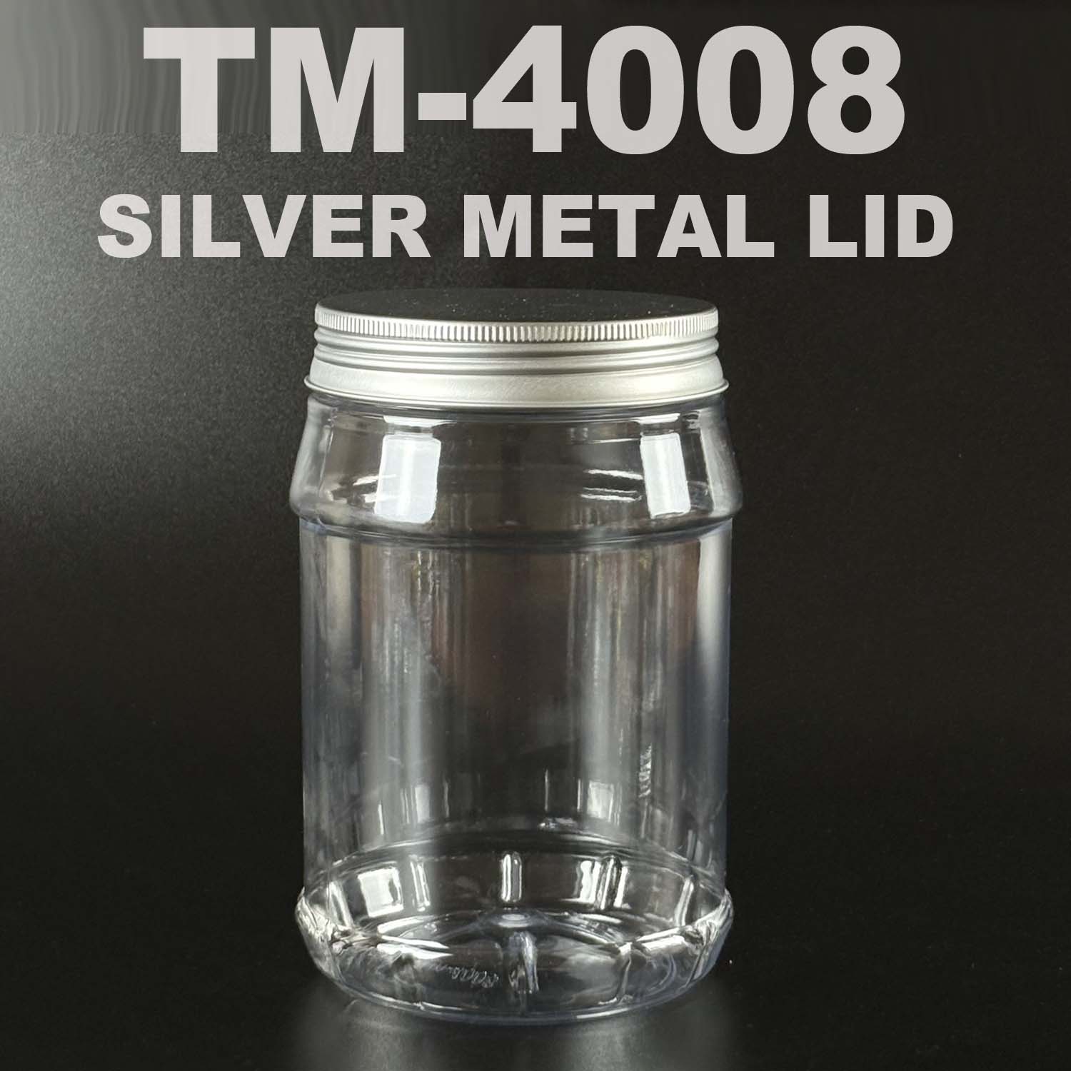 PET BOTTLE 1200ml with silver metal lid
