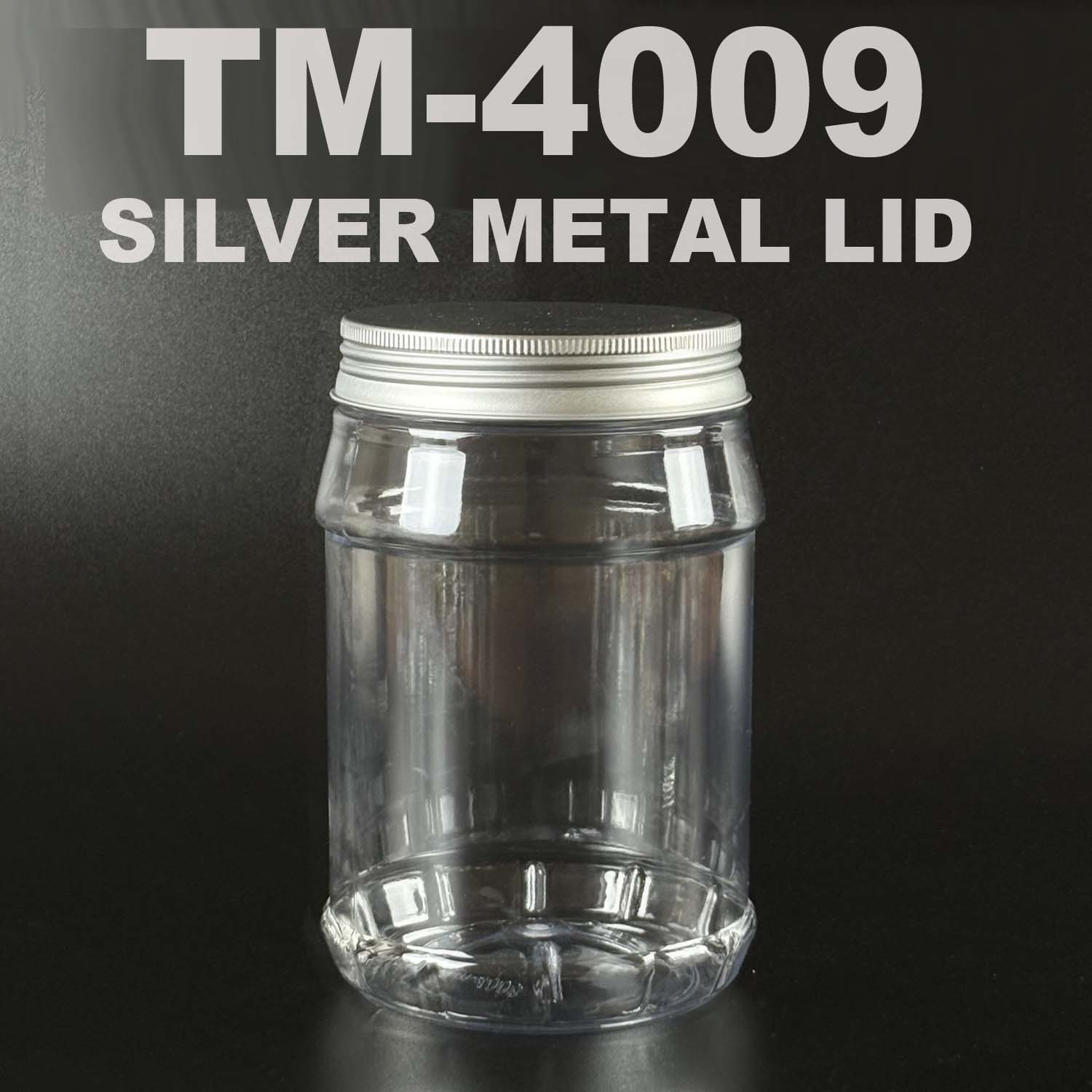 PET BOTTLE 1200ml with silver metal lid