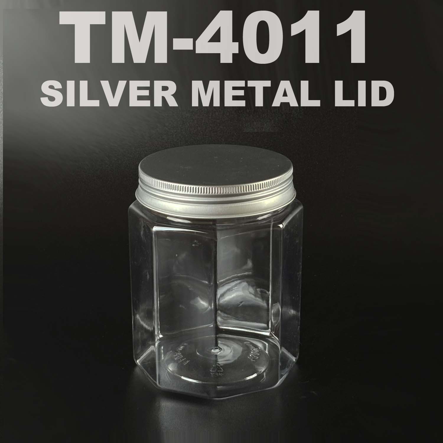 PET BOTTLE 1000ml with silver metal lid