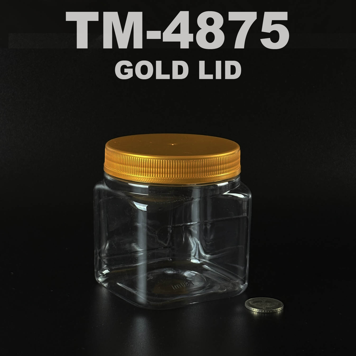 pet bottle 750ml with gold lid