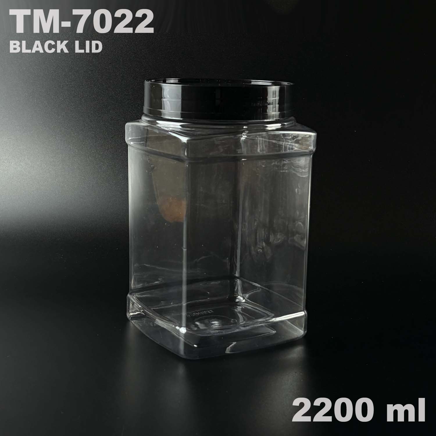 pet bottle 2200 ml with black lid