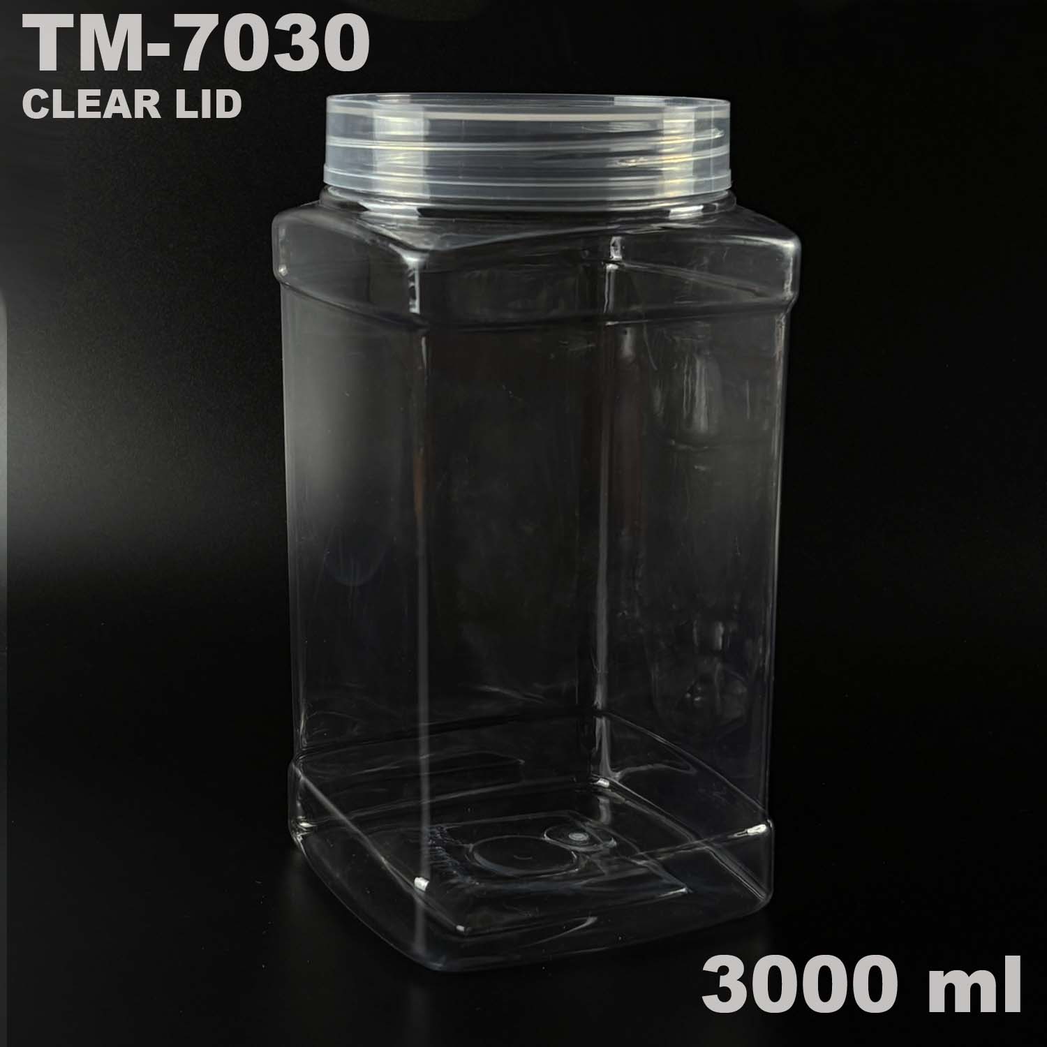 pet bottle 3000 ml with clear lid