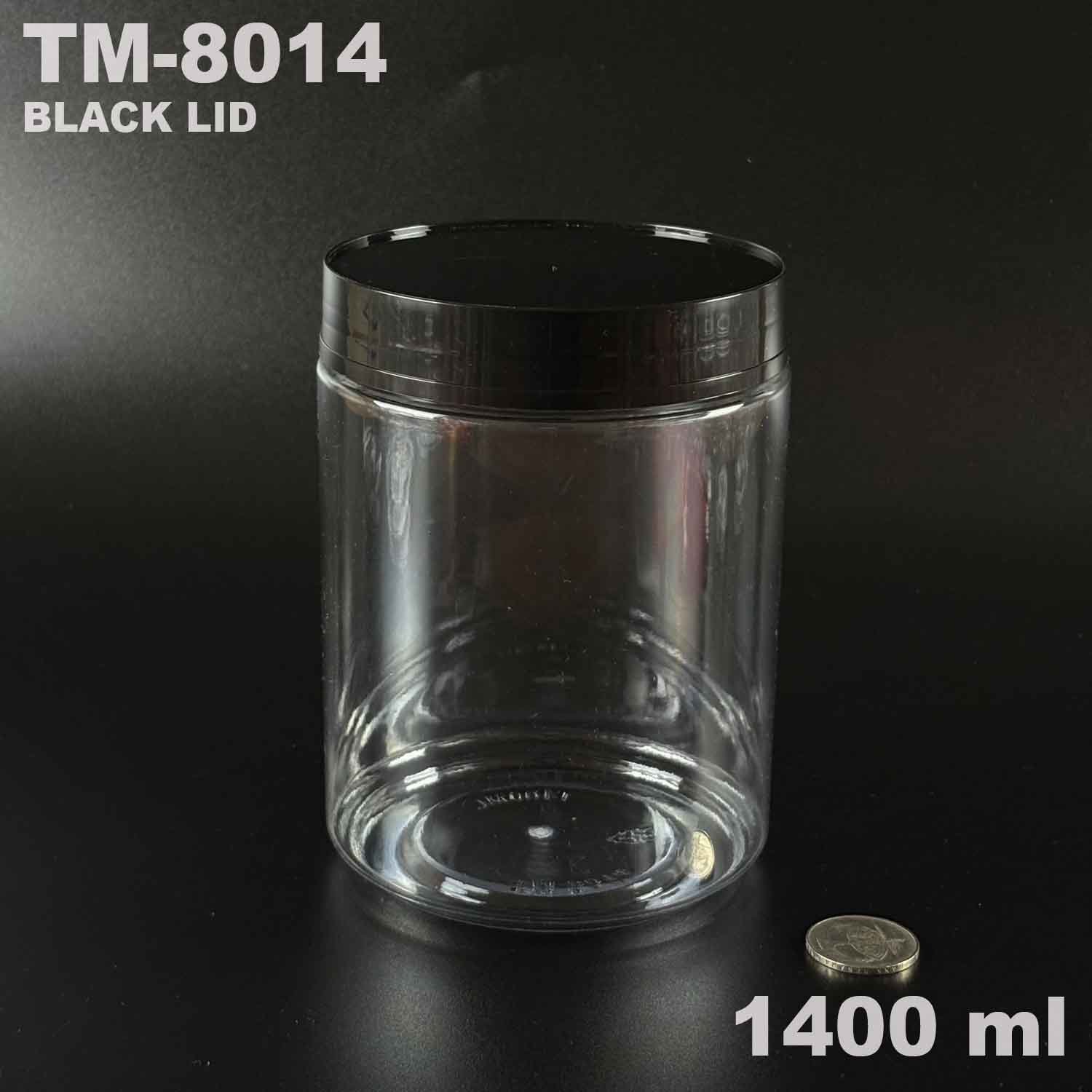 pet bottle 1400ml ml with black lid