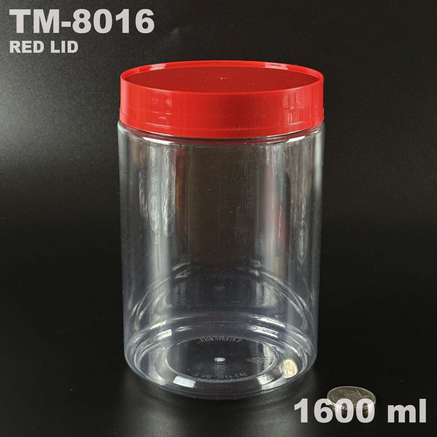 pet bottle 1600 ml with lid for snack packing