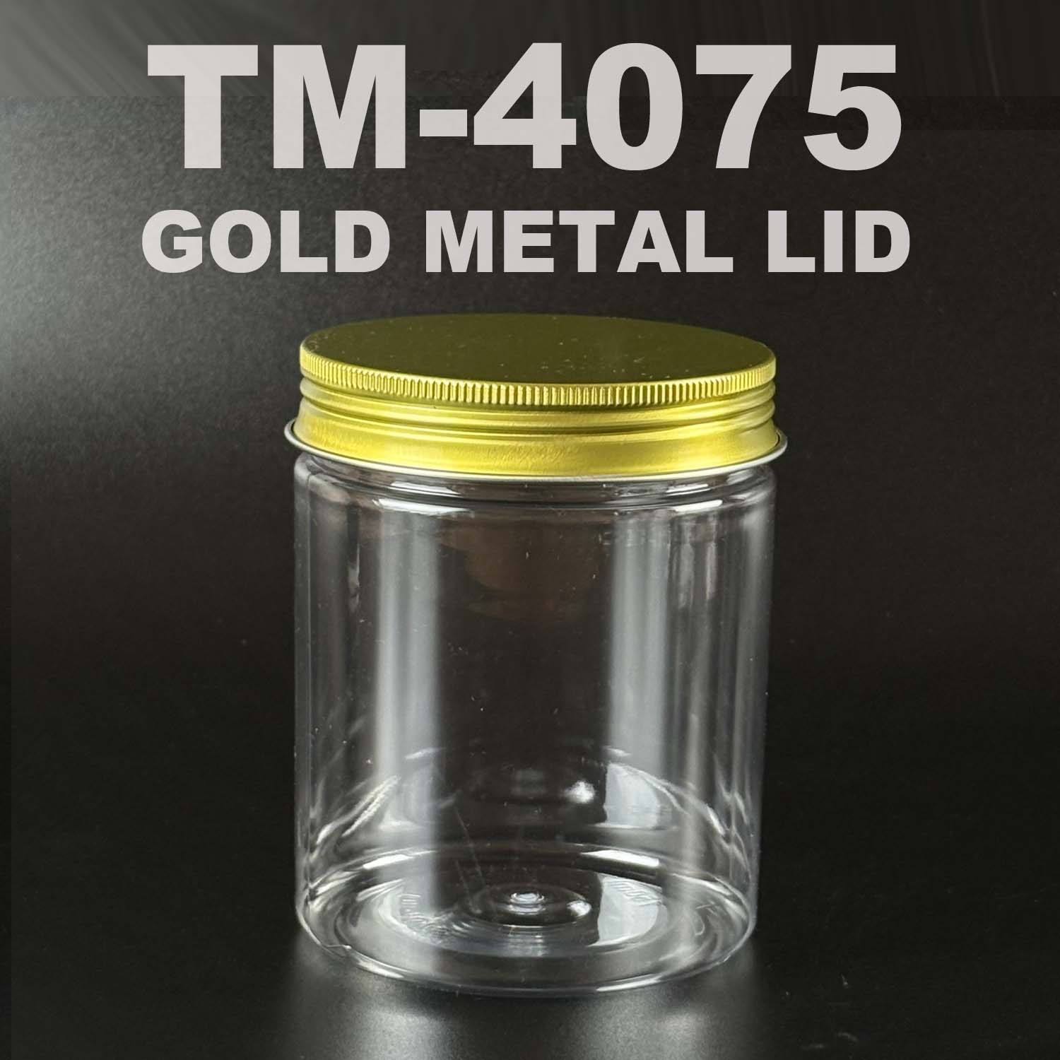 pet bottle 750ml with GOLD METAL lid