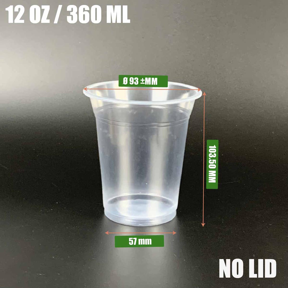 12oz no lid