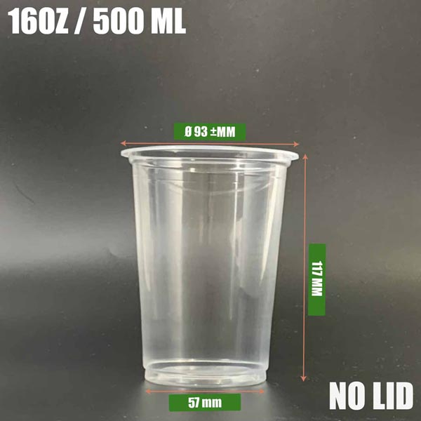 16oz pp cup no lid