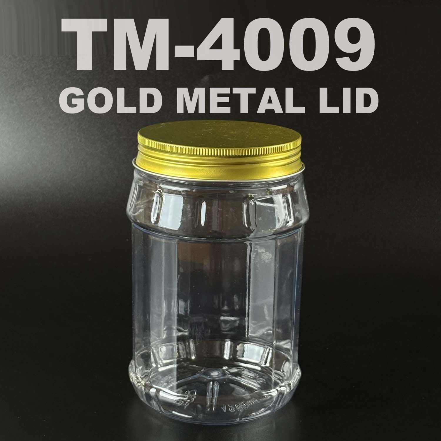 pet bottle 1200ml with GOLD METAL lid