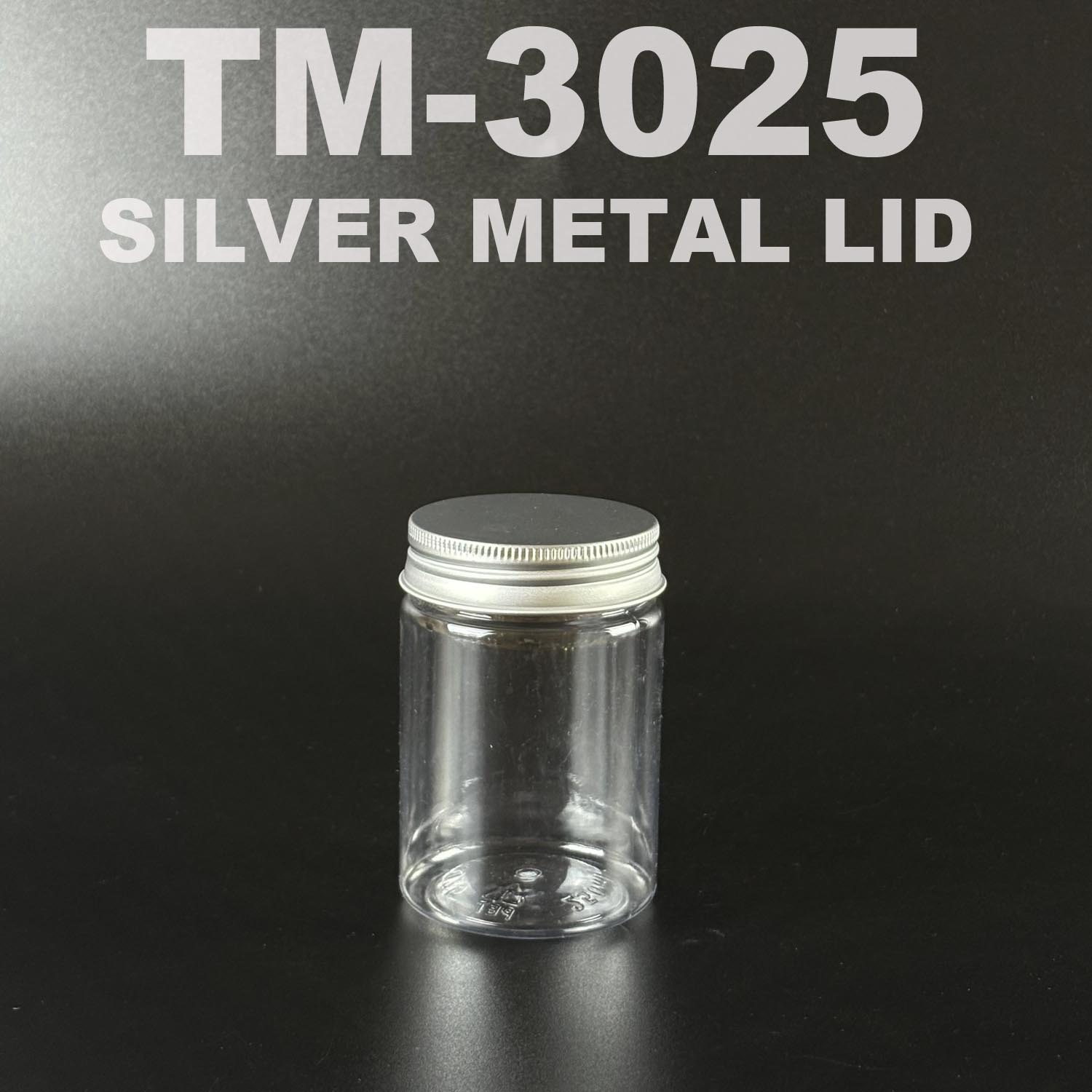 pet bottle 250ml with silver metal lid
